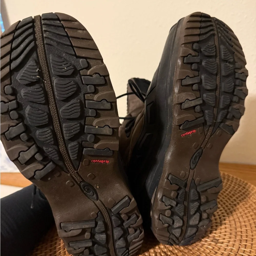 Salomon Brown and Black Winter Hiking Boots‎ Waterproof